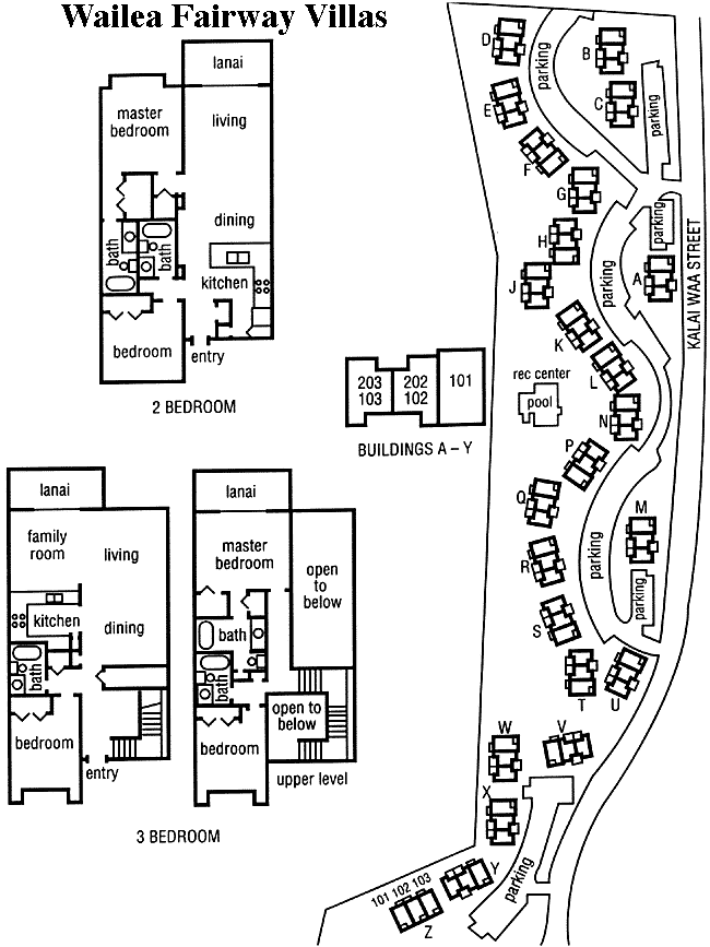 Wailea Fairway Villas, : Site Map